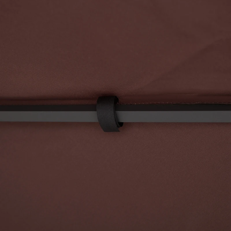 Outsunny 3x3 m Double-Tier Canopy Top Replacement-Coffee(m-8)