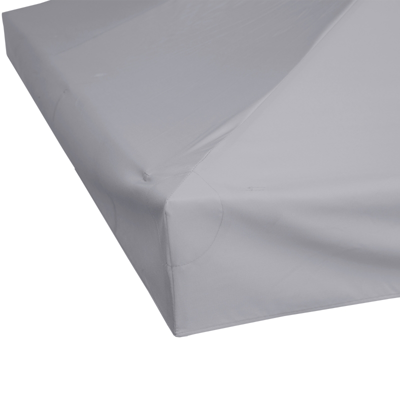 Outsunny 3(m) Gazebo Top Cover Double Tier Canopy Replacement Pavilion Roof Light Grey