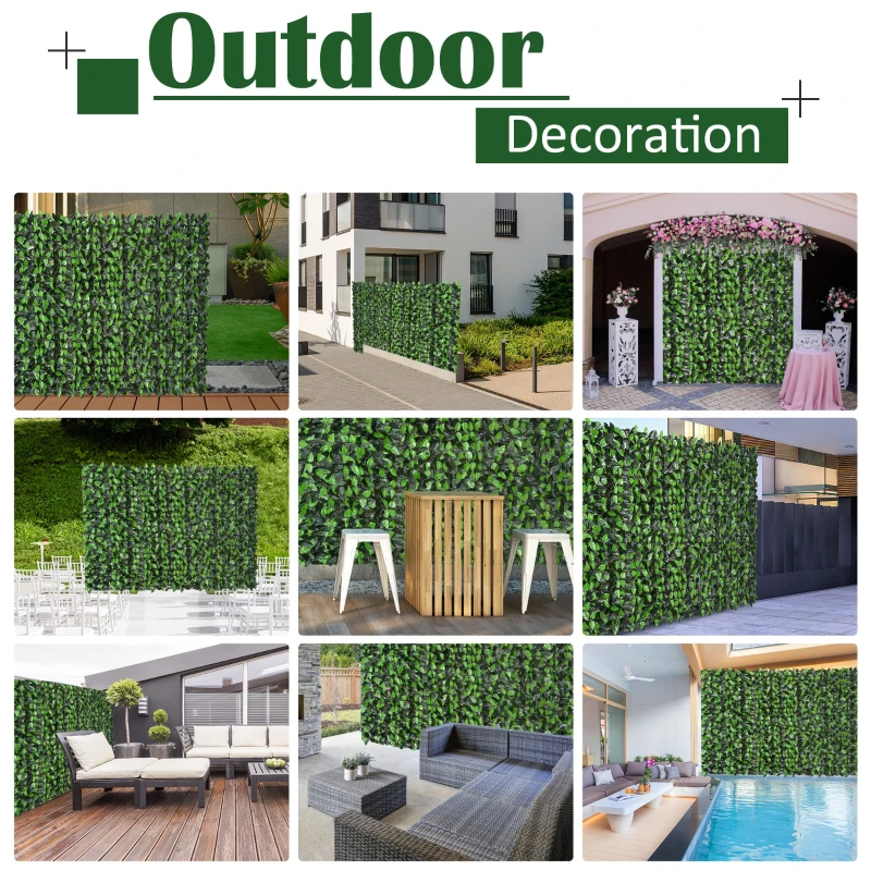 Outsunny Gard Artificial 1,3 m – Rola Verde „Viu Mereu”, Montaj Simplu(m-7)