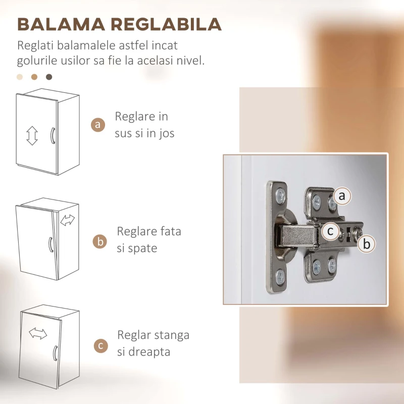 Bufet de bucatarie HOMCOM cu dulap superior, Camara cu usi cu rame de sticla, 2 dulapuri cu usi duble, 1 blat din lemn deschis cuptor cu microunde, Alb(m-7)