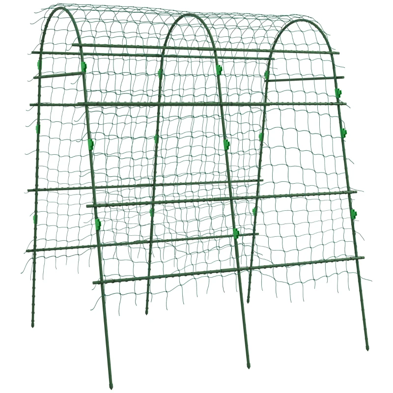 Outsunny Large Arbor, Bird Protection Net, Easy Assembly, Metal, 144 x 167 x 206 cm