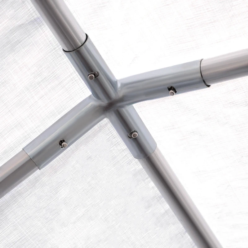 Outsunny Foisor pentru Exterior, Marchiza pentru Petreceri, Nunta si Cadru din Otel, 6 x 4 m