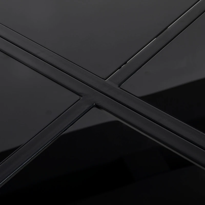 Outsunny 5-częściowy zestaw mebli ogrodowych Zestaw ogrodowych stołów oraz krzeseł na świeżym powietrzu, odporny na warunki atmosferyczne, 1 stół, 4 krzesła, jasnoszary + czarny