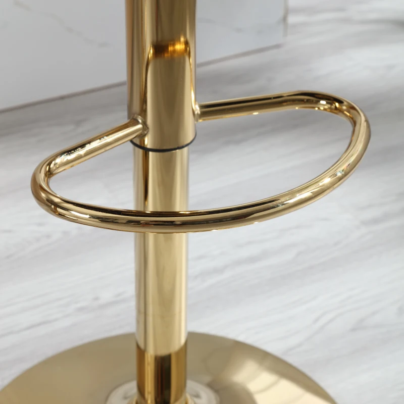 Set di 2 Sgabelli da Bar Girevoli e Regolabili in Altezza con Poggiapiedi, Stile Retro per Cucina e Sala da Pranzo, Grigio