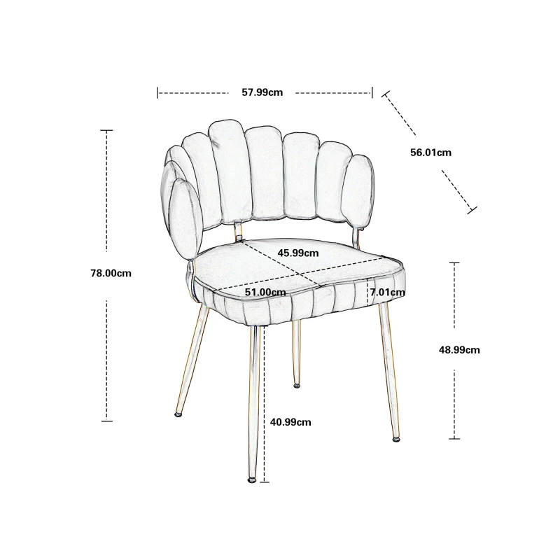 Set di 2 Sedie da Pranzo in Velluto Morbido con Schienale Ergonomico e Braccioli, per Soggiorno e Camera da Letto, Smeraldo
