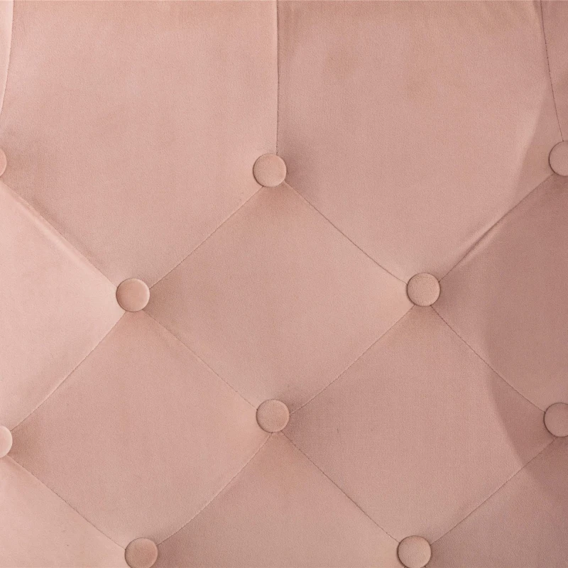 Fauteuil Relax Moderne capitonné pour Salon et Chambre à Coucher - Confort et Style en Velours, Rose