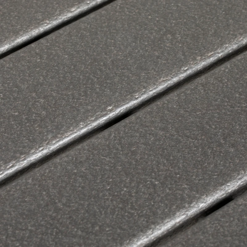 Outsunny Stół ogrodowy stół jadalniany stołówka na zewnątrz, odporny na warunki atmosferyczne, nowoczesny design, 90 x 90 x 75 cm, ciemnoszary