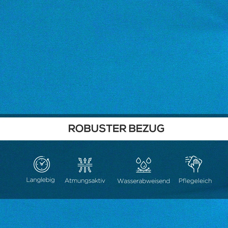 Outsunny 170 cm siedzisko dla huśtawki Hollywood, niebieski