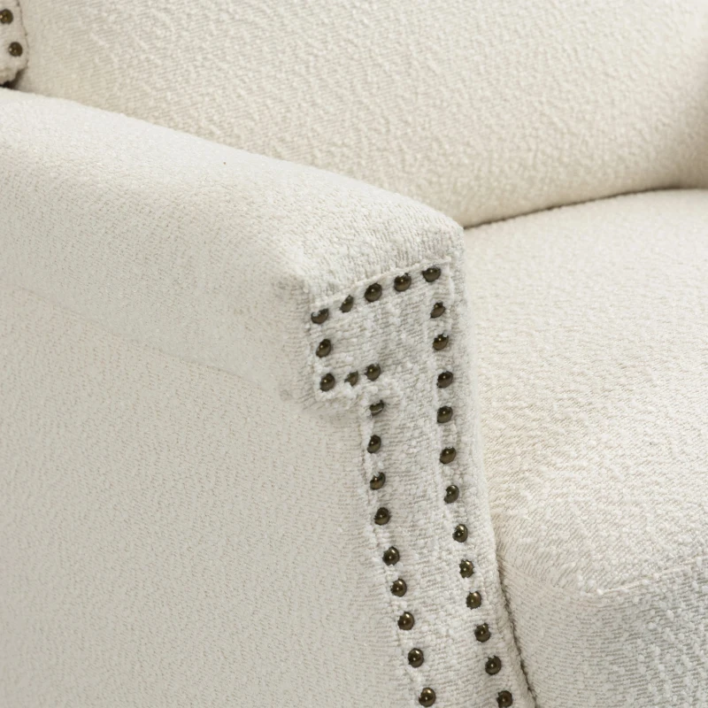 Fauteuil relax inclinable pivotant à 360 degrés pour un confort total dans le Salon, la Chambre à Coucher, le Bureau, Beige