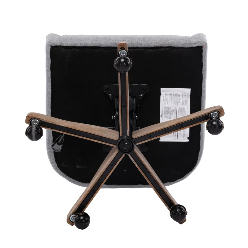 Fauteuil de relaxation Confortable et Design - Pivotant, Moderne pour Salon et Bureau avec Matériaux de Haute Qualité, Gris