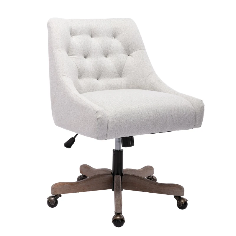 Fauteuil de relaxation Confortable et Design - Pivotant, Moderne pour Salon et Bureau avec Matériaux de Haute Qualité, Beige