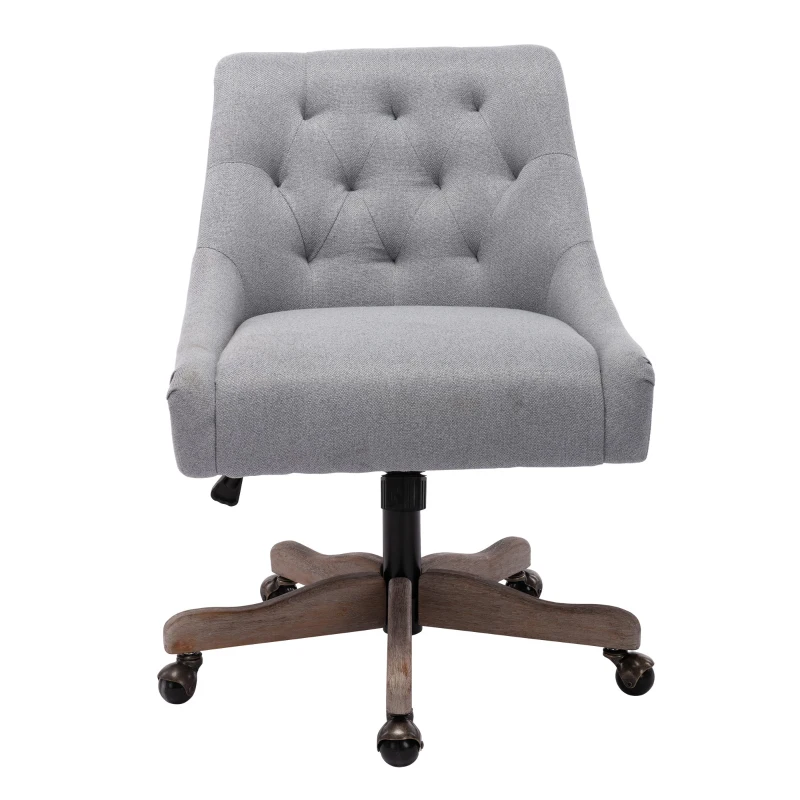 Fauteuil de relaxation Confortable et Design - Pivotant, Moderne pour Salon et Bureau avec Matériaux de Haute Qualité, Gris