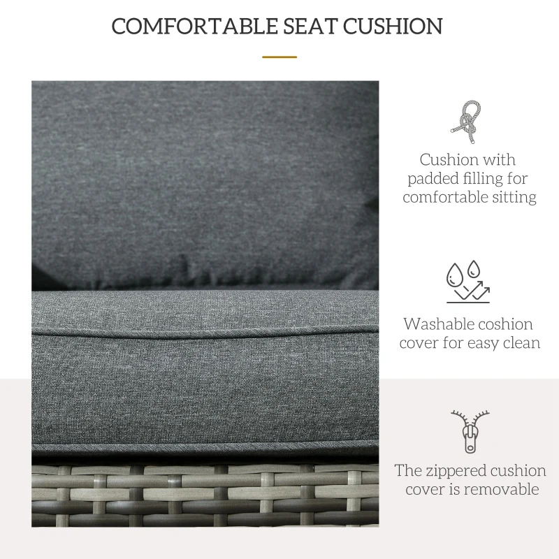 Outsunny Scaun Rachita Adirondack pentru Gradina, Gri