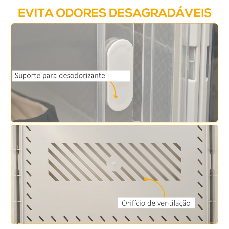 HOMCOM Armário Modular de Plástico Sapateira Modular com 18 Cubos Portas Magnéticas Organizador de Sapatos para Entrada Corredor Dormitório 28x36x21cm Transparente