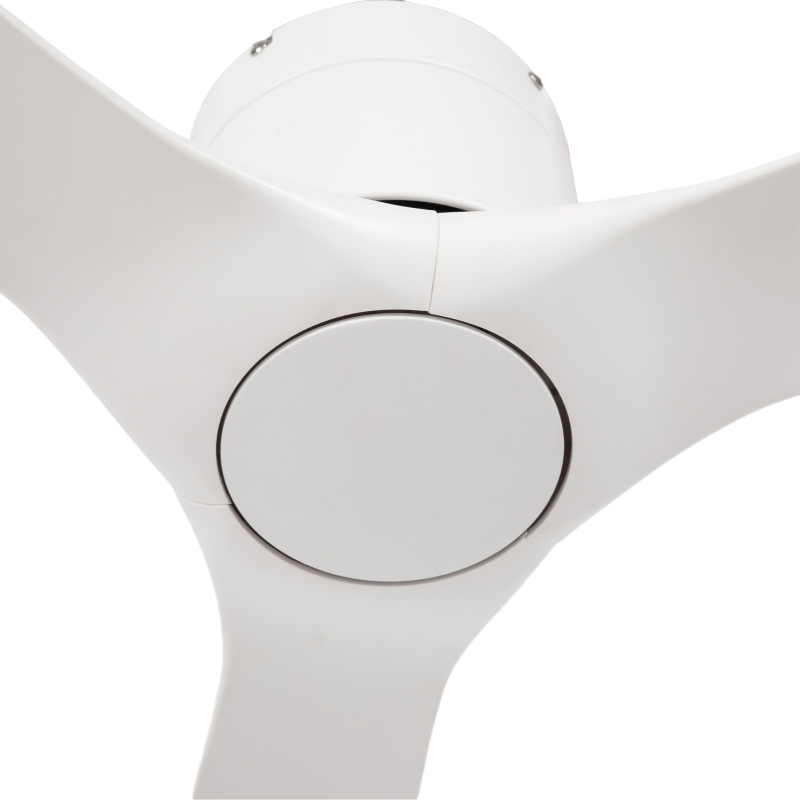 HOMCOM Ventoinha de Teto Silencioso 29W com Controlo Remoto Ø129 cm com 3 Lâminas Reversíveis 6 Velocidades e Temporizador