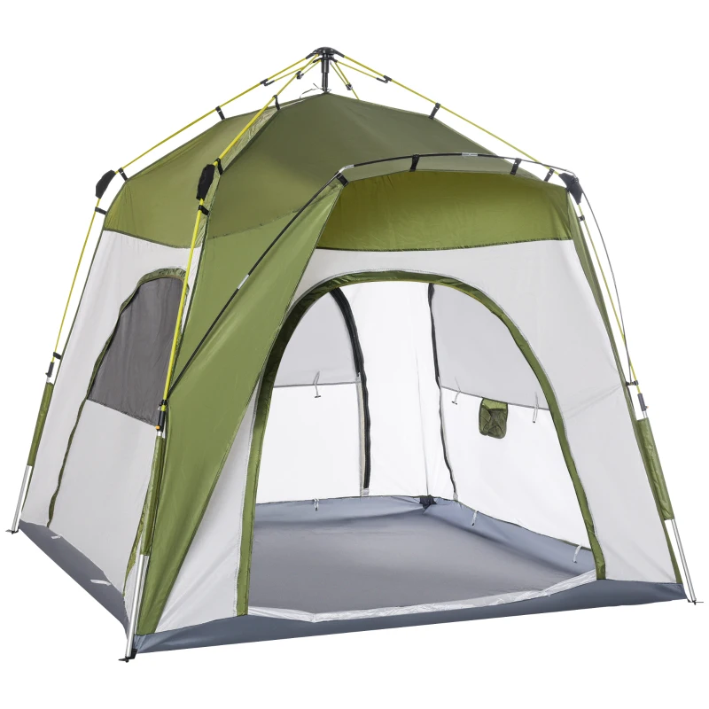 Outsunny bivvy tent is aluminium glasvezel 195cm x 240cm x 240cm(m-11)