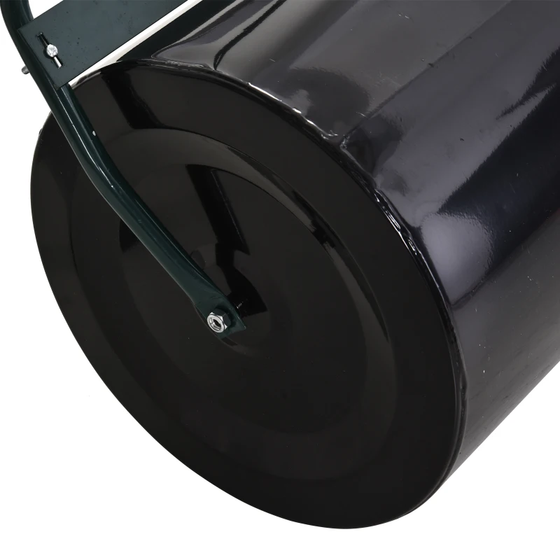 Outsunny Walec ogrodowy z rączką w kształcie litery U walec do trawy wałek do trawy 60 l wypełnienie wodą/piachem metal