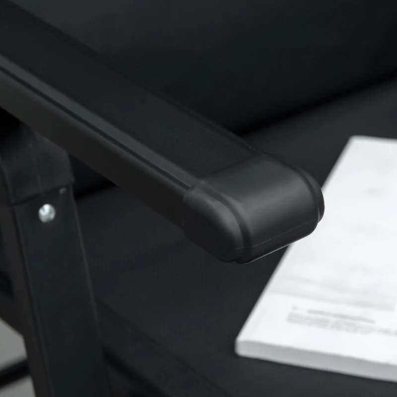 Outsunny leżak ogrodowy 9 pozycji stal siatka