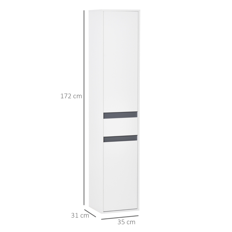 Homcom Dulap Baie Tip Coloana 35×31×172 cm(m-3)