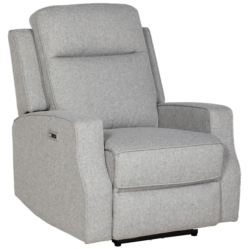 HOMCOM 150° Electric Reclining Chair, with USB port and Footrest - Grey
