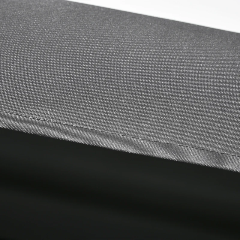 Outsunny Hollywoodschommel, 2-zits Tuinschommel met Verstelbaar Dak, tot 220kg Belastbaar, 145 x 116 x 172 cm, Donkergrijs