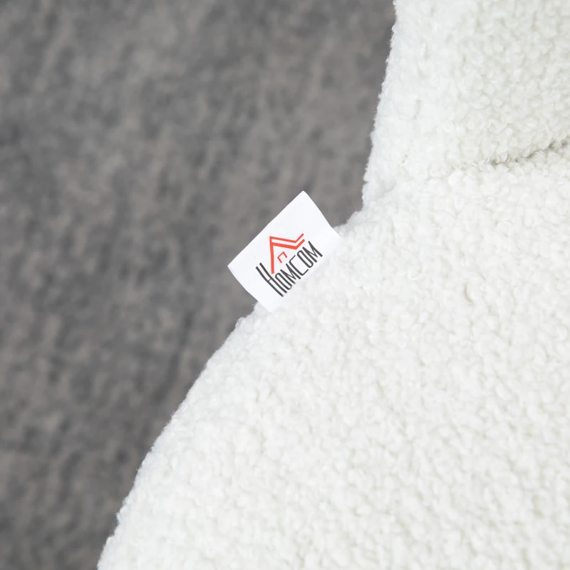 Homcom Set 2 Scaune de Bar – Moderne, Tapitate cu Casmir Artificial