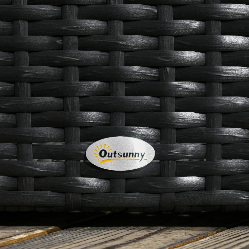 Outsunny Donica na kwiaty z ramką, doniczka na kwiaty, odporna na warunki atmosferyczne, 103 cm x 103 cm x 29 cm, Brązowa