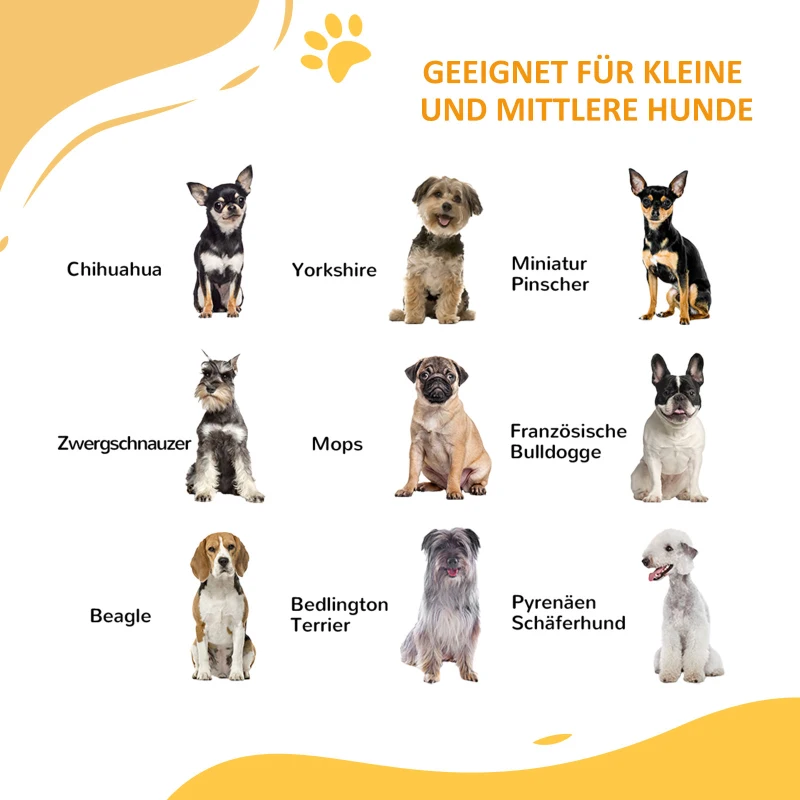 PawHut Türbeschermingshek Traphekje Afscheidingshek Hondenhek, 100 cm x 4 cm x 76 cm, Wit