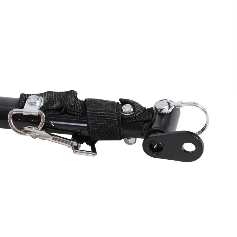 HOMCOM Transportaanhanger aanhangwagen fietsaanhanger aanhangwagen inklapbaar(m-9)