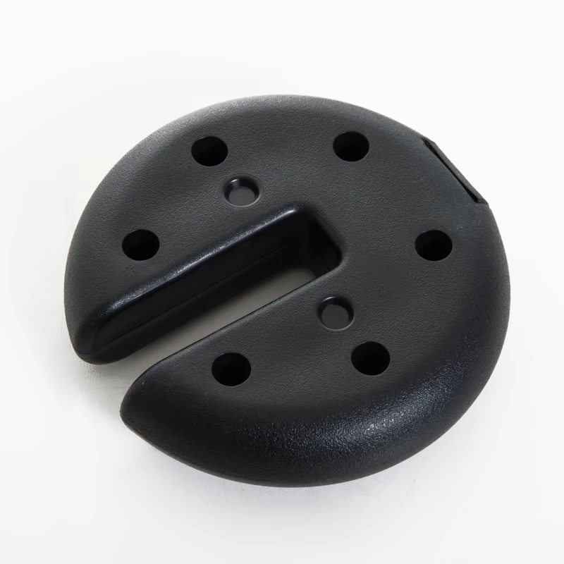 Outsunny Baza pentru Foisor 4 bucati Umplut cu Ciment 2.3kg, Φ20x4.5cm