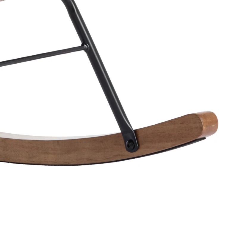 Sedia a Dondolo in  Legno di Noce per Interni, Multicolore