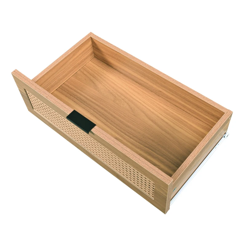 Credenza Elegante con 6 Cassetti, per Camera da Letto e Ufficio, 120x40x76,5 cm, Noce