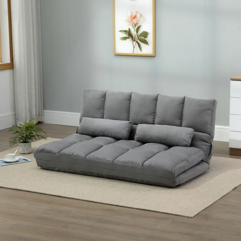 HOMCOM canapea de podea, pliabila 130x73x60 cm(m-2)
