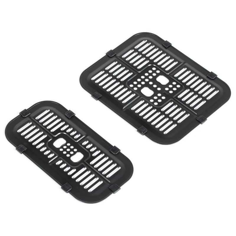 Frytkownica HOMCOM, 2700W, 8 funkcji, 41,8 cm x 39,2 cm x 31,1 cm, Czarna i Srebrna