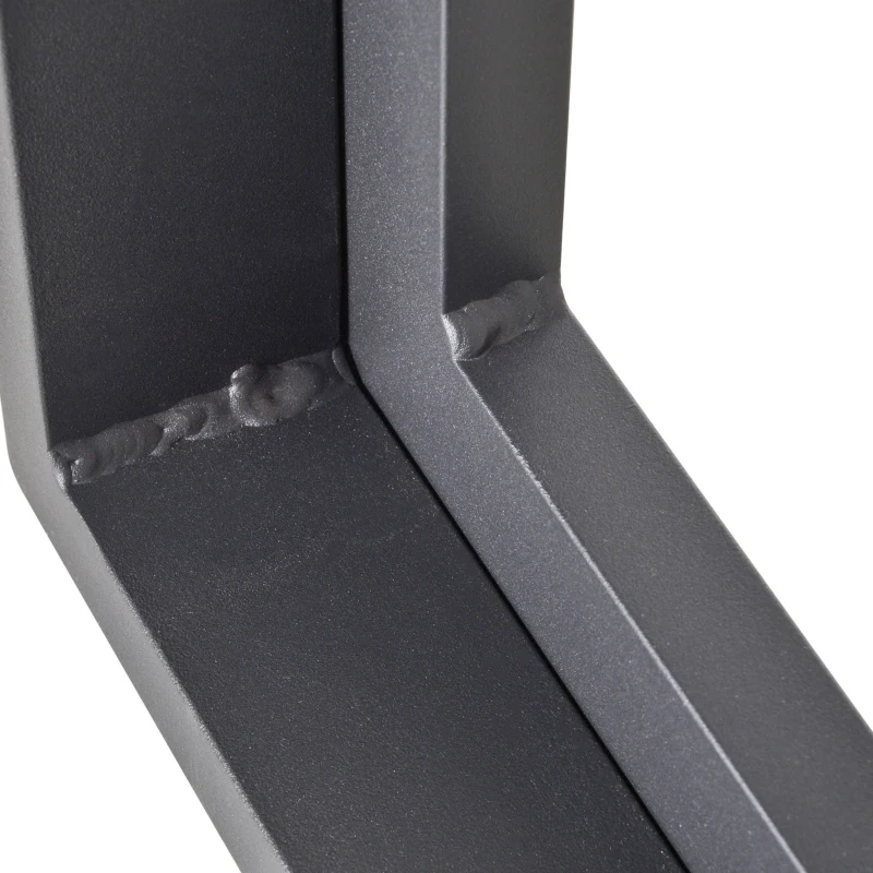 Ensemble salon de jardin d'angle design style yachting 5 places gris