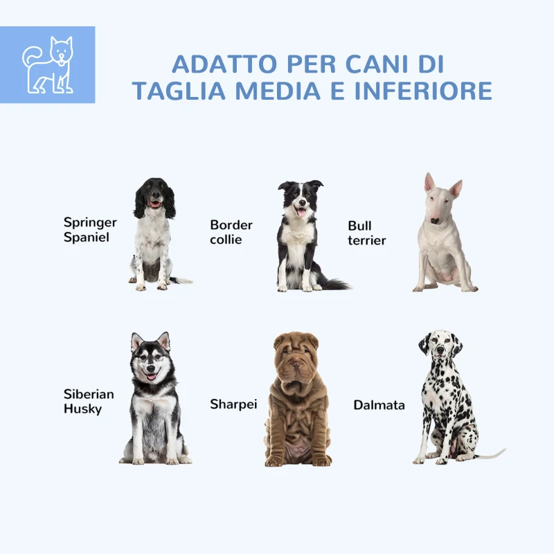 PawHut Recinto per Cani Taglia Media con Tetto in Tessuto Oxford Anti UV, 2.1x1.85x1.2m, Argento e Grigio