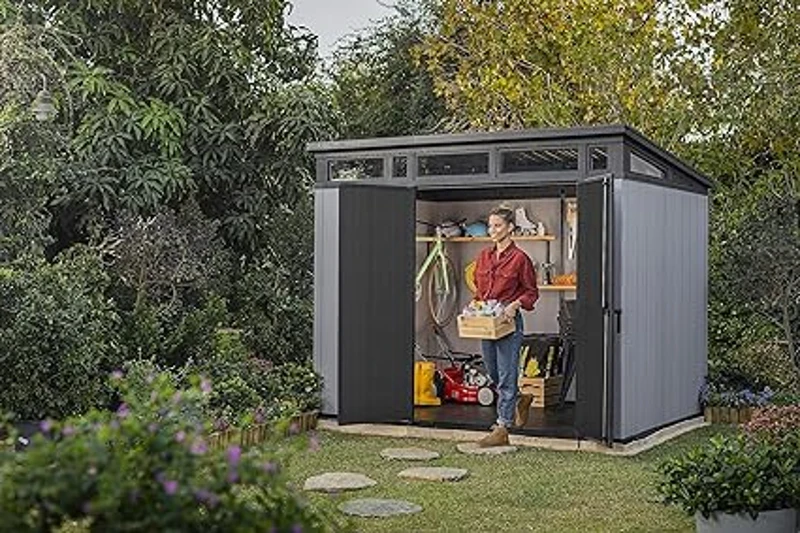 Keter Casetta da Giardino Artisan 9x7, Grigia, 277 X 218 X 226 h