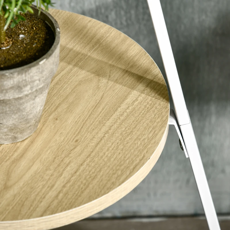 HOMCOM Cabide de Pé Metálico para Pendurar Roupa Bolsas com 9 Ganchos e Prateleira Cabide de Pé Moderno 45x45x180 cm Branco