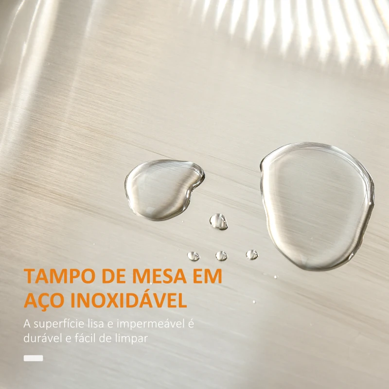 HOMCOM Ilha de Cozinha Móvel Auxiliar de Cozinha Moderno com 4 Rodas Gaveta Barra e Prateleira Ajustável 83,5x45,7x90,5 cm Branco
