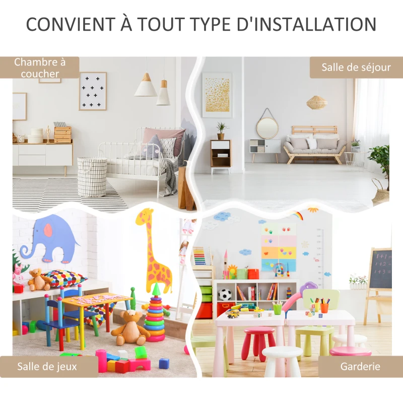 HOMCOM Bibliothèque étagère Multi-Rangement 3 étagères 2 niches Grand tiroir en bois Blanc