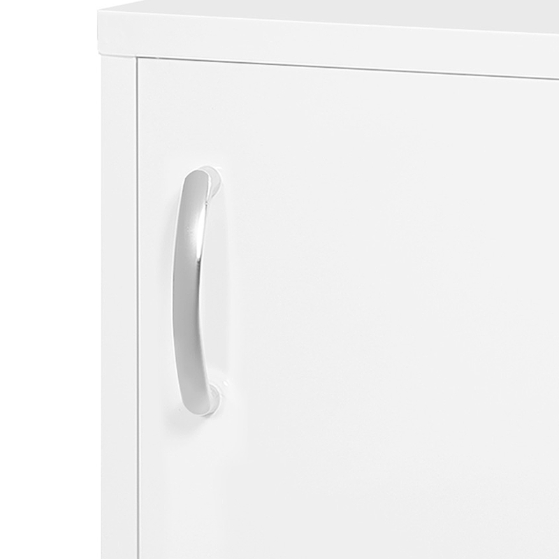 kleankin Armário de Parede de Aço para Medicamentos de 3 Níveis com Fechadura e 2 Chaves para Casa de Banho 40x15x53,5 cm Branco