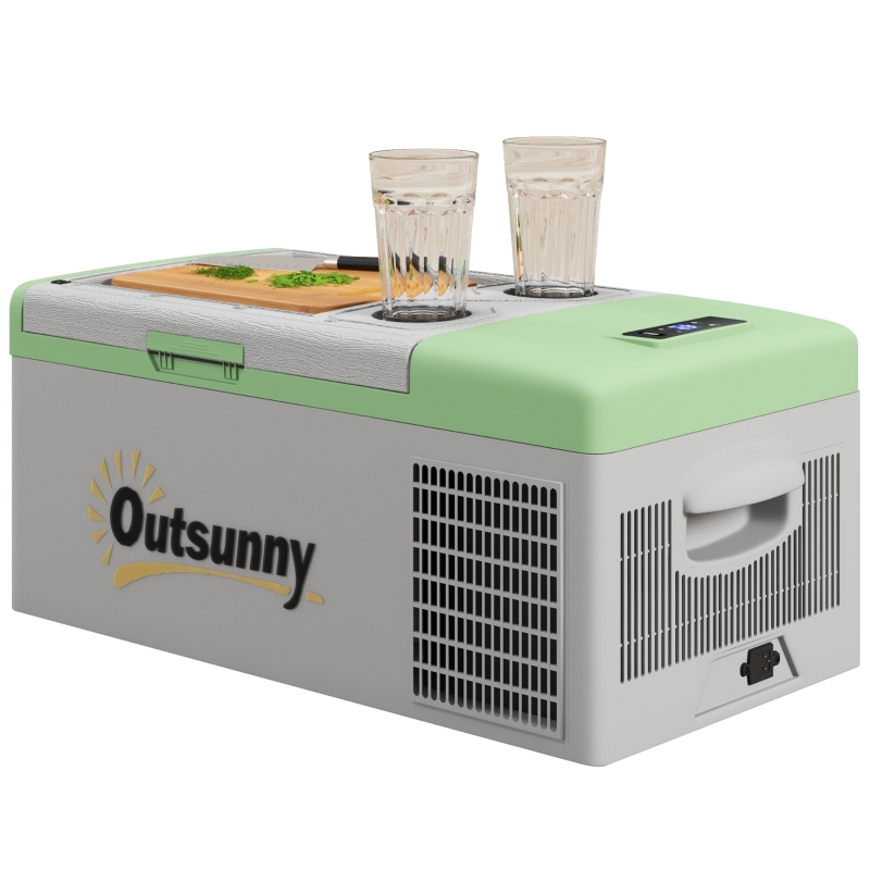 kyosyo3 Outsunny Auto Koelkast, 16L koelbox, -20℃ tot 10℃, ECO/MAX