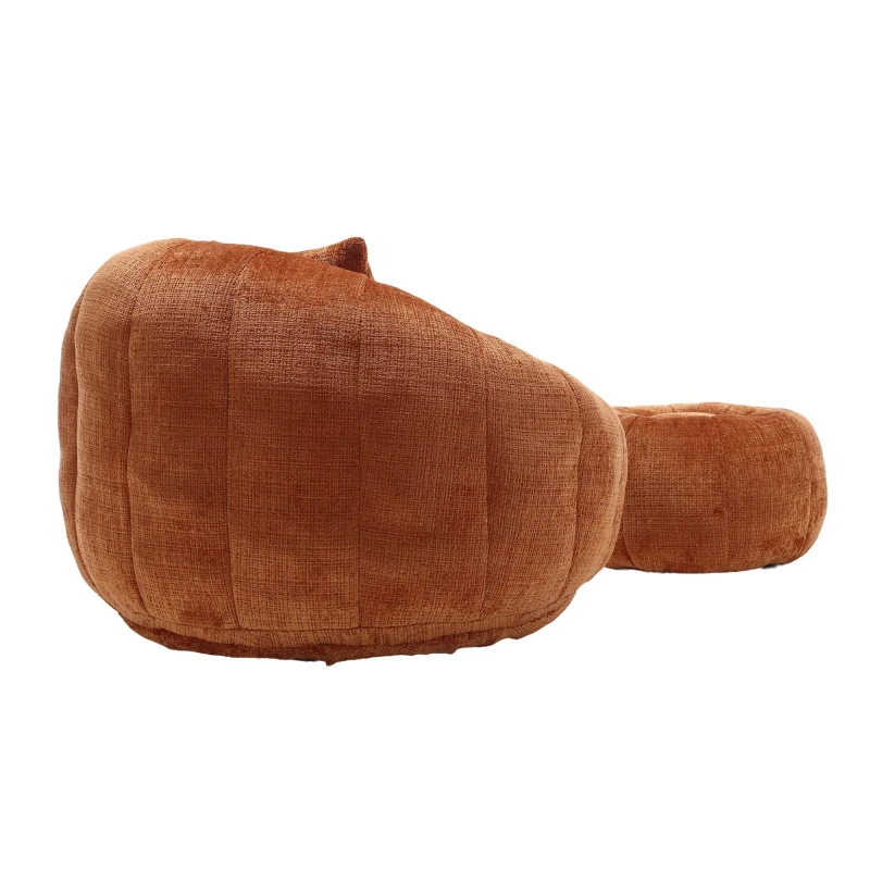 Bequemer runder drehbarer Sitzsack, Orange