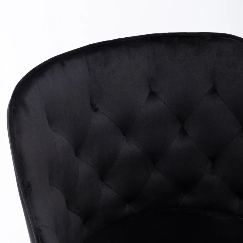 Ergonomischer und höhenverstellbarer Schreibtischstuhl, elegant und komfortabel, Schwarz