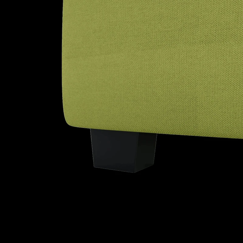 U-förmiges modulares Sofa mit Stauraum, durch zufälliges Verbinden als Doppelbettsofa nutzbar, extra breit für das Wohnzimmer, Olivgrün