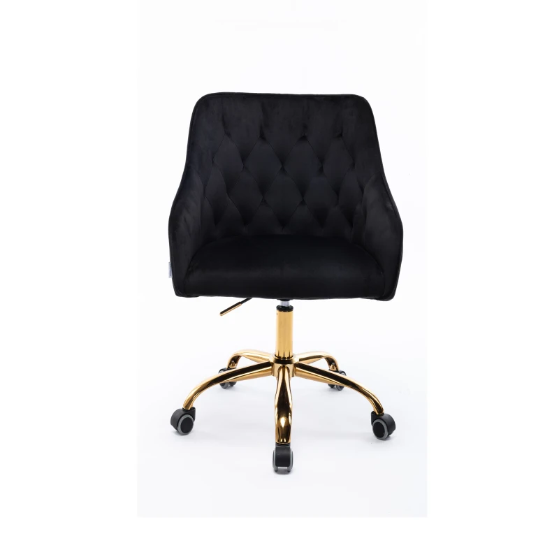 Ergonomischer und höhenverstellbarer Schreibtischstuhl, elegant und komfortabel, Schwarz