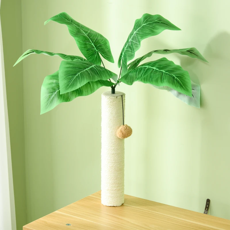 PawHut Krabpaal Katteboom, inclusief Kast, 1 Kattenhol, 80 x 48 x 160cm, 1 Ladder, Eik + Wit