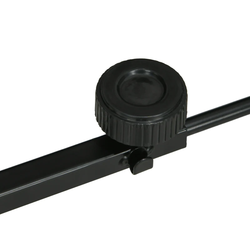 PawHut Warmtelampstandaard voor Terrarium, Hoogteverstelbaar, 40x15x95cm, Zwart