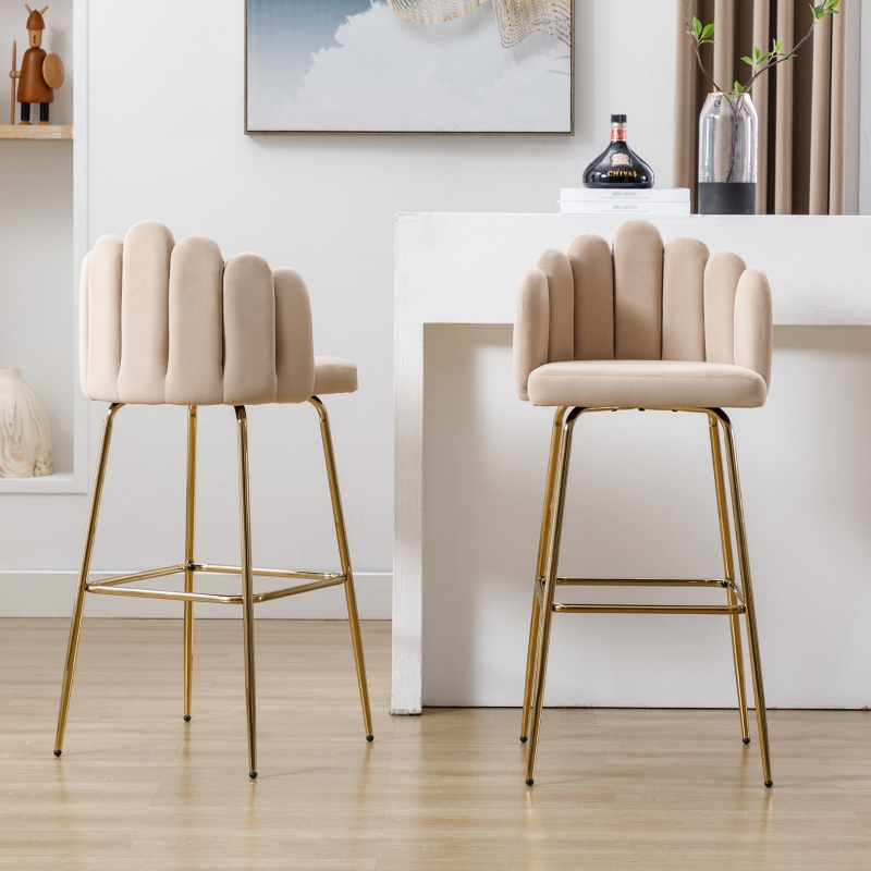 DUMOS Set Di 2 Sgabelli Da Bar, Stile Moderno, Regolabile In Altezza 947122
