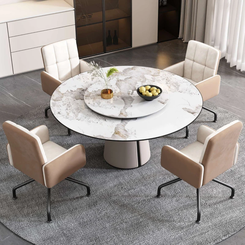Juego de 2 Sillas de Comedor de Tela Efecto Terciopelo Acolchadas con Estructura de Madera Maciza Beige